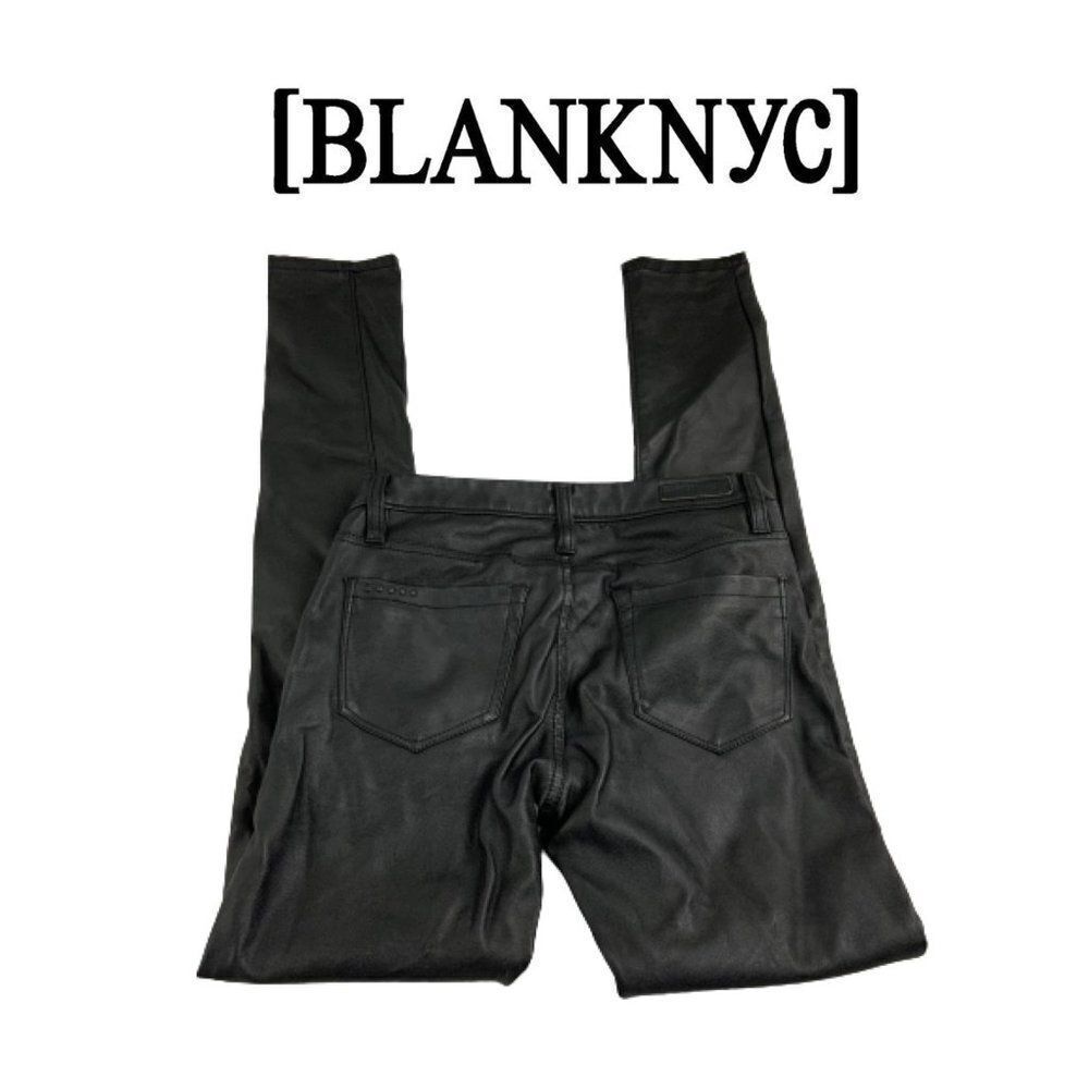 BLANKNYC Black Vegan Skinny Pants. Sz 24